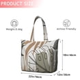 thumbnail image 4 of Brown Boho Plant Pattern Travel Tote Bags for Women Carry On,Large Weekender Bags for Women Travel,Multi Functional Duffle Bag for Work,Shopping,Sports, 4 of 5