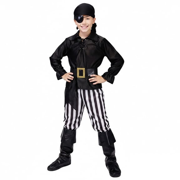 for Boys Pirate Long Sleeve Tops Pants Outfit Set Kids Boy Dress up Clothes for Play Kids Halloween