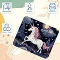 thumbnail image 3 of Unicorn Square Gaming Mousepad Desk Mat Non-Slip Rubber Bottom Printed 8.3x9.8 Inch Suitable for Office and Gaming, 3 of 6