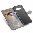 thumbnail image 2 of Galaxy S10+ Plus Wallet Cases and Covers, Allytech Slim Premium PU Flip Stand Cover Mandala Embossed Full Body Protection with Card Holder Magnetic Closure for Samsung Galaxy S10+ Plus, Gray, 2 of 9