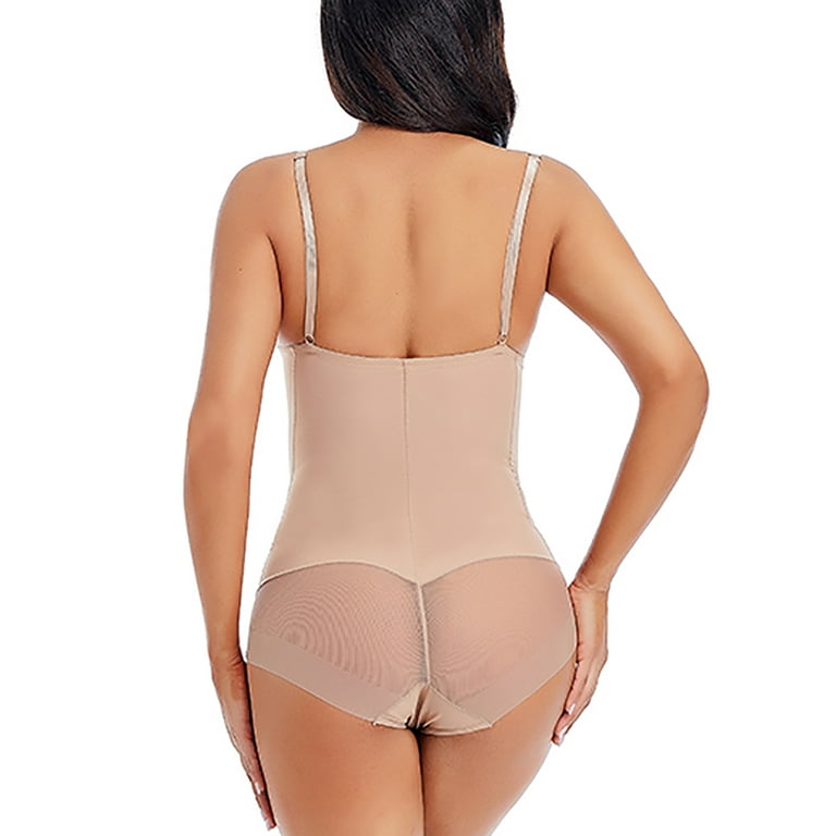 Bodysuit Shapewear for Women Tummy Control Cami Seamless Sculpting Body  Shaper Spaghetti Strap Body Suits