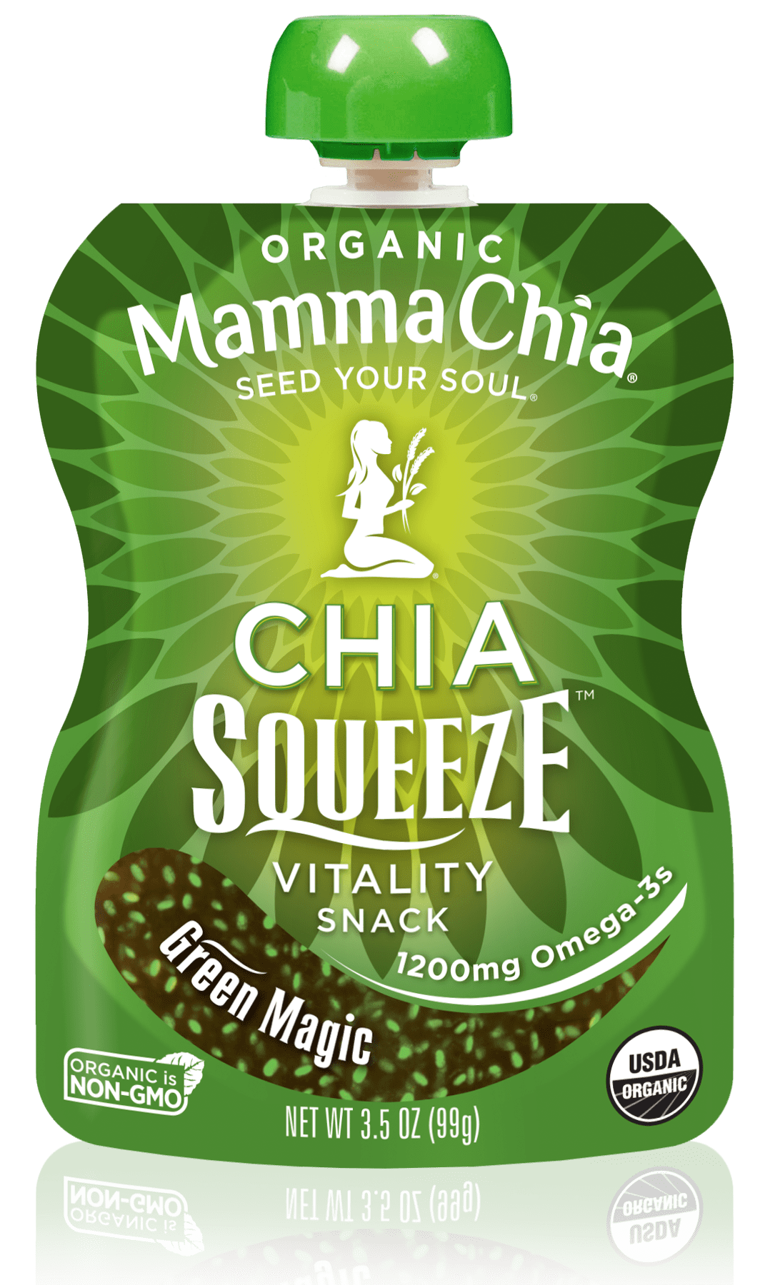 Mama Chia Green Magic Chia Squeeze, 4/3.5 Oz