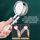thumbnail image 5 of Supercharged Shower Head Shower Head High Pressure Shower Set Gold, 5 of 5