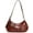 A01-red, variant on Red Shoulder Bag Y2k Purse for Women Punk Style Hobo Handbag Fashion Crescent Shoulder Bag Red Leather Handbag
