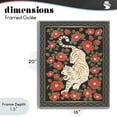 thumbnail image 4 of Stupell Industries Eclectic Ivory Tiger Among Camelias Gray Framed Giclee Art, 16 x 20, by Karolina Sato, 4 of 8
