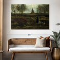 thumbnail image 3 of Elephant Stock The Parsonage Garden At Nuenen Wall Art - Horizontal Canvas Wall Art - Living Room Wall Decor - Nature Canvas - Gray And Green Decor By Vincent Van Gogh - 51" x 34", 3 of 8