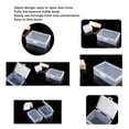 thumbnail image 4 of Transparent Storage Box, 5Pcs Seamless Edges Clear Waterproof Small Plastic Container  For Jewelry, 4 of 8