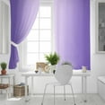thumbnail image 5 of Fsddascl Purple Ombre Blackout Curtains for Bedroom/Living Room, Thermal Insulated Kitchen Curtains, Modern Gradient Abstract Art Grommet Darkening Window Treatment Drapes 42"x54"x2, 5 of 8