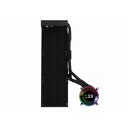Lian Li Hydroshift II 360 Liquid CPU Cooler - Flexible Slide-Tube Clamp Coolant Pathway - 2.1 IPS LCD Screen - 3 Control Mode - Fits Most PC Fans - LGA 1851/1700, AMD AM5/AM4 - Black (HS2LCD36B)