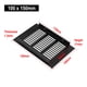 thumbnail image 3 of Ventilation Grille Air Vent Grille 100mm 150-400mm 150mm-400mm Black Cabinet Mutil- Size Rectangular Ventilation Cover, 3 of 11