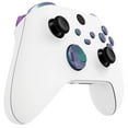 thumbnail image 6 of eXtremeRate No Letter Imprint Custom Full Set Buttons, Chameleon Green Purple Bumpers Triggers Dpad ABXY Buttons for Xbox Core Wireless Controller, 6 of 7