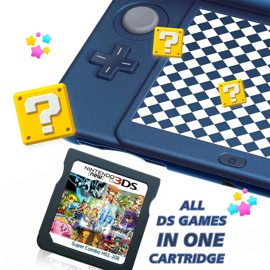208 in1 Nintendo Ds Games NDS NDSL NDSi 3DS 2DS Multi cartridge