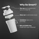 thumbnail image 2 of Smartshake Lite 4-Pack Protein Shaker Bottle 400 ml | 13.5 oz - Leakproof Screw-on Lid - BPA Free – Unisex - Mist Grey, Army Green, Black, Navy Blue, 2 of 5