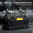 thumbnail image 4 of Tools Bag Electrician Storage Pouch 1680D Oxford Cloth Portable Shoulder Toolkit Screwdriver Tester Tape Measure Organizer Pack 18inch, 4 of 9