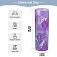 thumbnail image 2 of Plastic Vase 11.8 x 3.9 Inch Vase Transparent Non-Breakable Plastic Ornamental Culture Bottle Storage Jar Modern Family Wedding Decoration Purple Gem, 2 of 6