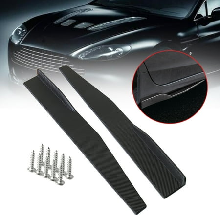 Glider Pilot Wings 1 Pair Universal Carbon Fiber Look Car Side Skirt Rocker Splitters Winglet Wings 29.5