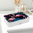 thumbnail image 6 of Flamingo PU Leather Travel Jewelry Organizer Box with Removable Compartment and Bracelet Holder, 6 of 6