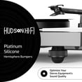 thumbnail image 2 of Hudson Hi-Fi 0.75" Silicone Isolation Feet for Speakers, Turntables, Subwoofers, 20-Duro Adhesive Non-Slip Pads, 8-Pack, 2 of 8