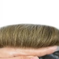 thumbnail image 3 of LYRICALHAIR Ultra Thin Skin Toupee for Men Human Hair Replacement System All V-Looped PU Hairpiece Natural Hairline Black Brown Blonde Gray Hair Wigs Male Hair Prosthesis, 3 of 6