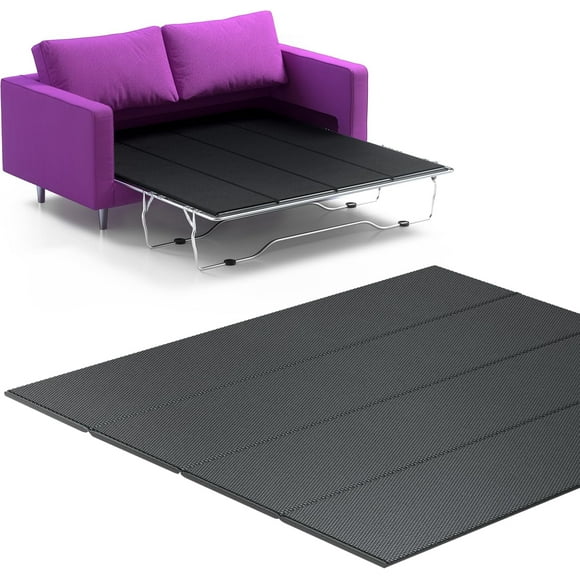 Foldable Box Spring, Bunkie Board, Bed Support Slats for Support to Streamline and Minimize The Bed, No Assembly Needed (Queen 58x76)