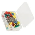 thumbnail image 1 of Sewing Pins Stitching Colorful Plum Blossom Components One Box Including 100Pcs Decoration Bowknot Maker Needle Button Home Positioning Needle Fixed Needle, 1 of 7