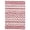 Ivory/Red, variant on SAFAVIEH Arizona Teagan Geometric Striped Shag Area Rug, Ivory/Beige, 5'1" x 7'6"