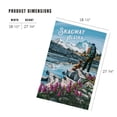thumbnail image 3 of Lantern Press 1000 Piece Jigsaw Puzzle, Skagway, Alaska, Get Out and Hike, 3 of 5