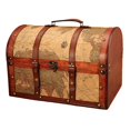 thumbnail image 4 of TISHITA Photo Props Dustproof Vintage Suitcase with Handle for Shop Home Shop Window L, 4 of 8