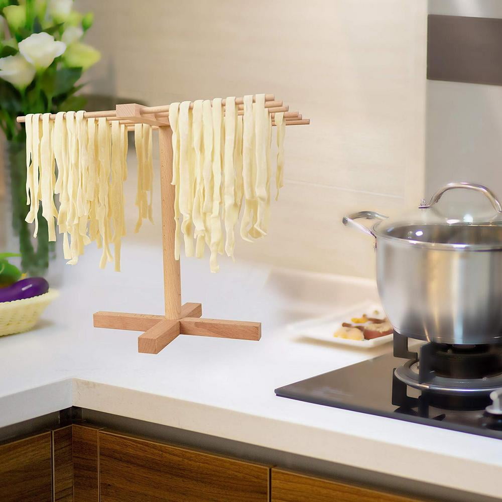 Tohuu Pasta Drying Rack Wooden Noodle Fisherman Pasta Holder with 12 Arms  Spaghetti Drying Rack Noodle Stand for Making Pasta Maker Noodles elegance  