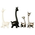 thumbnail image 3 of Figuras de jirafa Estatua de jirafa de cerámica Decoración de mesa Centro de mesa Moderno Creativo para escritorio Oficina Estantería Decoración de do 4 piezas, 3 of 8