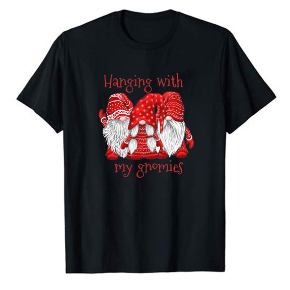 JINMGG Mens Shirts ,Cartoon Short Sleeve Santa Funny T-Shirt Men Fashion Shirt