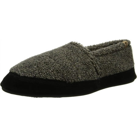 

Acorn mens Moc Slippers With Memory Foam Insole Suede Sidewall and Rubber Outsole Earth Tex