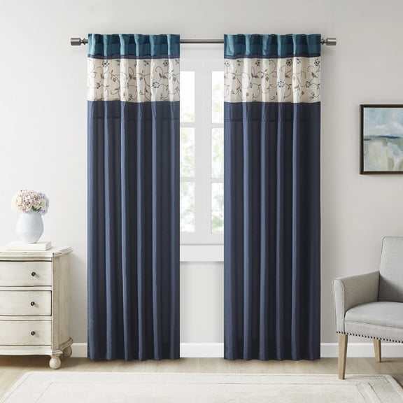 Embroidered Curtain Panel On-Site