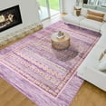 thumbnail image 3 of Ultrug Soft Boho Area Rug Moroccan Geometric Rugs Washable Carpet for Bedroom Living Room Home Decor,5'x8',Purple, 3 of 7
