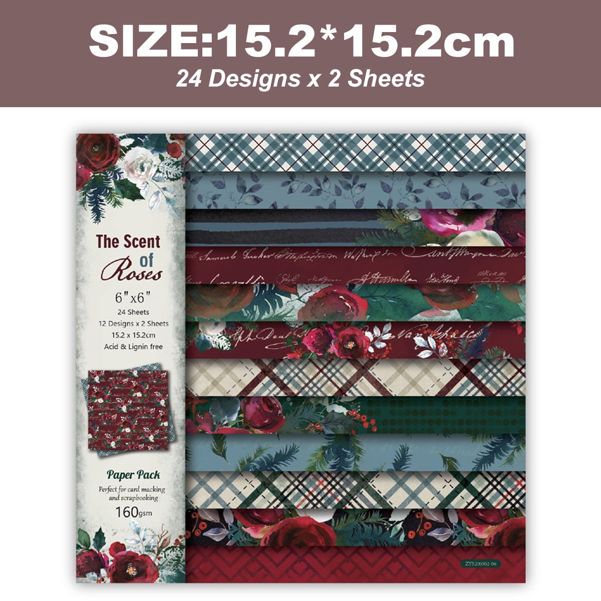 48 Feuilles/lot De 4 Blocs De Papier Pour Scrapbooking