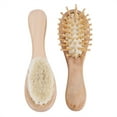 thumbnail image 2 of Juego de cepillo y peine de madera para bebé con cerdas de pelo de cabra para recién nacidos y niños pequeños Cuidado diario, 2 of 14