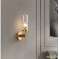 thumbnail image 2 of Modern Gold Wall Sconce Light Crystal Wall Light Fixture 2 Pack, 2 of 11