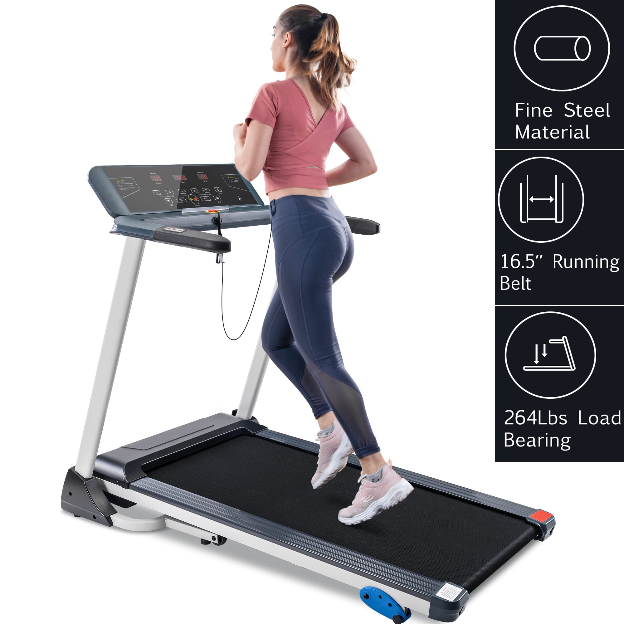 Folding Treadmill Electric Motorized Running Machine with Bluetooth