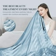 thumbnail image 6 of Aship Cooling Blanket for Hot Sleepers, Arc-Chill Q-Max>0.5 Double Cooling Sided Stylish Revolutionary Cold Blankets, Lightweight Summer Blanket Queen Size, Blue, 79" x 86", 6 of 8