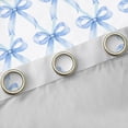 thumbnail image 4 of Manfei Kawaii Bowk Not Curtains and Drapes,Cute Cartoon Bowtie Black Out Curtains,White Blue Curtains Pack of 2 (52x63 Each) For Girl,Breathable Home Decor, 4 of 6