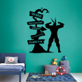 thumbnail image 3 of My Hero Academia Characters Silhouette Vinyl Pathway Signage Otheon Shiketsu High School Tartarus Vinyl Wall Art Wall Sticker Wall Decal Home Kids Room Study Room Kinder Décor Size (30x22 inch), 3 of 3