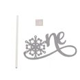 thumbnail image 3 of Paquete Adornos para Pasteles con Letras de de Nieve de Papel Brillante para Bebé Oro, 3 of 6