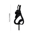 thumbnail image 3 of Estacas De Jardín De Conejo De Pascua Estatua de conejo de Pascua, estacas de jardín, decoración de jardinería de metal negro (negro C) Ndcxsfigh Libre de BPA, 3 of 6
