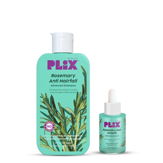 Plix Rosemary Advanced Anti Hair Fall Shampoo,200ml & Serum, 30ml