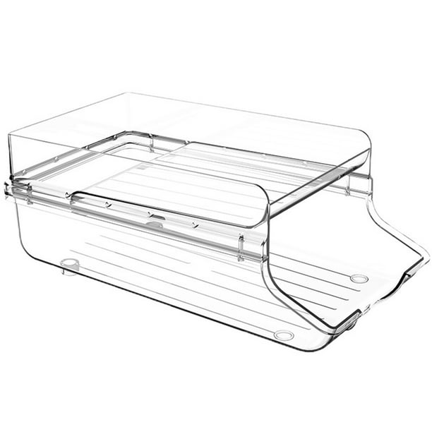 Dispensador de latas de bebidas, estante transparente para almacenar bebidas enlatadas, organizador automático con ruedas