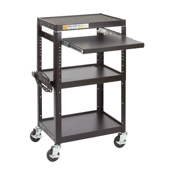 ECR4Kids AV Presentation Cart Stand, Black