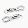 thumbnail image 2 of 50pcs 8 Word Bearing Rolling Swivel Sólido Anillo Snap Conectores de señuelos de pesca (2) Hugtrwg  Para estrenar, 2 of 2