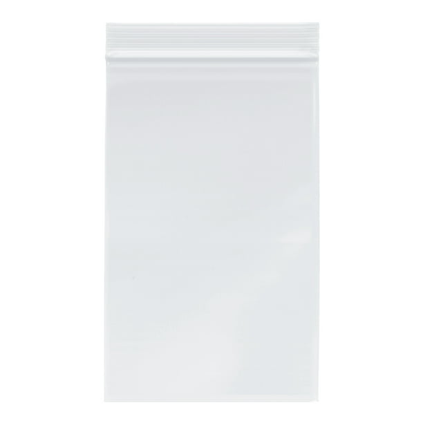 Plymor Zipper Reclosable Plastic Bags, 2 Mil (Pack of 500) Walmart
