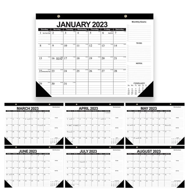 July 2022 to December 2023 Calendar English Desktop Calendar Portable