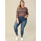 thumbnail image 2 of Top de Punto de Rayas Boho Cuello Vuelto Agnes Orinda Rojo 4XL, 2 of 6